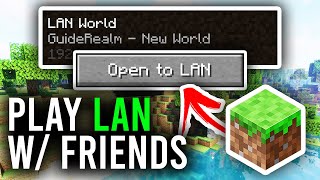 How To Play Minecraft LAN With Friends  Full Guide [upl. by Grae]