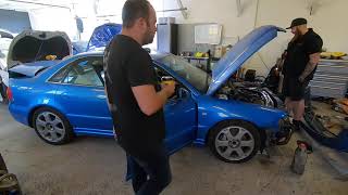 B5 S4  RS4 Conversion First Start 600bhp [upl. by Aisac]