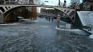 Schaatsen in Dokkum  Elfstedentocht [upl. by Adnor]