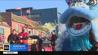 Thousands gather for Chinatowns Firecracker event [upl. by Eelymmij515]