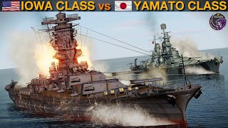 Iowa Class Battleships vs Yamato Class Battleships Naval Battle 65  DCS [upl. by Dagney]