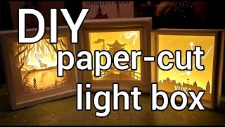 How to Make a Papercut Light Box  DIY [upl. by Nicodemus]