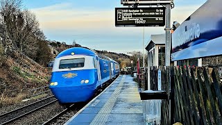 Bright blue HST powers up the hill from Huddersfield towards Marsden [upl. by Pirzada240]