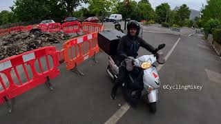 Angry Smashed Up Scooter Rider  Various Gandalf and not at Rosedean Road BL11WZJ [upl. by Lavotsirc]