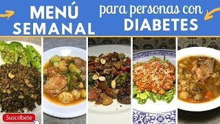 Menú semanal para DIABÉTICOS fácil y barato  Cocina de Addy [upl. by Yert]