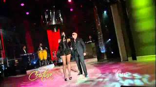 natalia jimenez feat pitbullpresentacion En ¡Pa´lante con Cristina [upl. by Aitra]