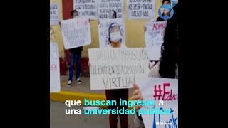 Postulantes a San Marcos protestan contra aprobación de examen de admisión virtual [upl. by Danyette]