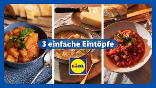 3 einfache Eintopf Rezepte zum Nachmachen [upl. by Lika]