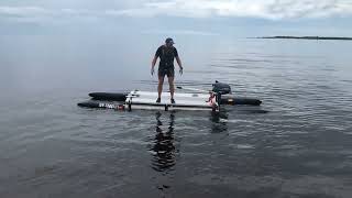 crazy overpowered 16 ft Expandacraft speed amp stability test [upl. by Rj]