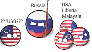 When USALiberia and Malaysia meets their new twin flagft RussiaCountryBalls [upl. by Epolenep268]