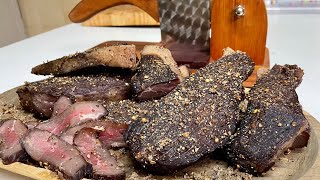 Making Traditional South African Biltong  Homemade biltong [upl. by Smallman11]