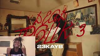 Another Foolio diss 23KayB  TrollK 3 Official Music Video Reaction [upl. by Kohcztiy]