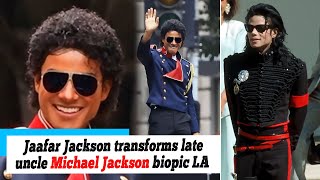 News Jaafar Jackson transforms into his late uncle Michael Jackson and sports King of Pops [upl. by Eniahs]