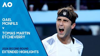 Gael Monfils v Tomas Martin Etcheverry Extended Highlights  Australian Open 2024 Second Round [upl. by Enimzzaj]