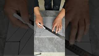 Professional tiling tile laying tiling techniques floor tile layout method [upl. by Staley198]