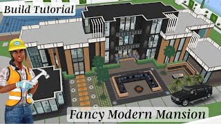 Sims Freeplay  Fancy Modern Mansion Live Build 🛠🖤✨ A Christmas Warming Christmas 2021 Quest [upl. by Htiduy]