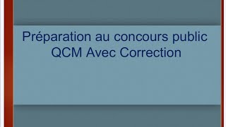 Préparation au concours 60 QCM avec corrigégestioncomptabilitéFinance [upl. by Irod]