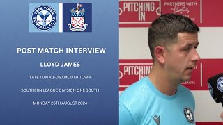 POST MATCH INTERVIEW Man of the Match Lloyd James speaks after Exmouth win [upl. by Adda480]