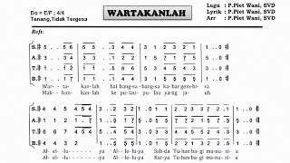 WARTAKANLAH  Lagu Lyrik Arr P Piet Wani SVD [upl. by Markson]