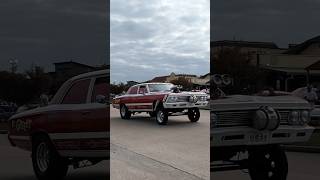 Classic Gasser Leaving Lupe Tortillas Car Show  chevy gasser classiccars supercharged shorts [upl. by Alisha]