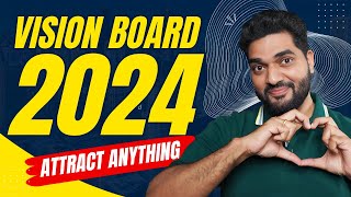 2024 How To Make A Vision Board for 2024 Law of Attraction [upl. by Xuaegram]