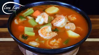 Caldo de Camarón Fácil Mexican Shrimp Soup [upl. by Yespmed]