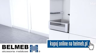 Blum  Legrabox  montaż frontu szuflady wewnętrznej z relingiem [upl. by Ecneret]