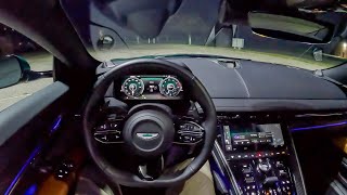 2024 Aston Martin DB12  POV Night Drive Binaural Audio [upl. by Amyaj]