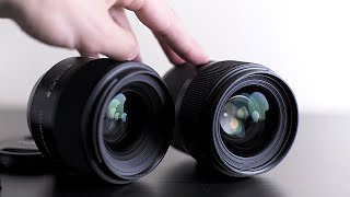 Tamron 35mm f18 Di VC USD vs Sigma 35mm f14 DG HSM ART  Quick Lens Review Comparison [upl. by Rehtaeh]