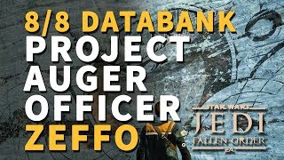 Project Auger Officer Zeffo All Databank Locations Star Wars Jedi Fallen Order [upl. by Nelav]