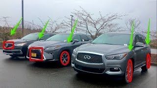 2018 acura mdx vs infiniti qx60 [upl. by Claudian]