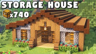 Minecraft Ultimate Storage House Tutorial How to Build [upl. by Ffilc]