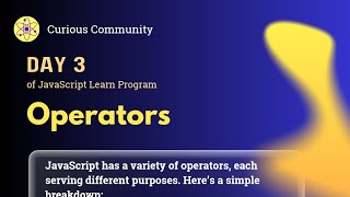 Operators in Javascript [upl. by Sammy]