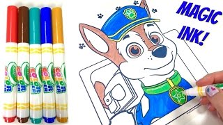 Paw Patrol Chase Crayola Color Wonder Magic [upl. by Ahsied]