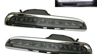 CrazyTheGod BOXSTER 987 20052008 DRL Daytime Running LED Fog Light SMOKE for PORSCHE [upl. by Werbel483]