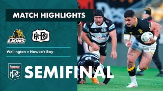 SEMIFINAL HIGHLIGHTS Wellington v Hawke’s Bay Bunnings NPC 2023 [upl. by Ruyam]