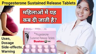 Progesterone sustained release tablets 200mg  susten 200 tablet during pregnancy  DrxPranjali [upl. by Anyotal623]