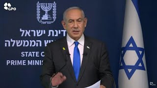 Benjamin Netanyahu speaks on hostage negotiations quotwilling to make a dealquot [upl. by Ecerahc]