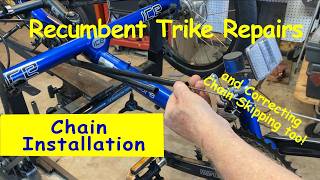 Recumbent trike Chain Installation [upl. by Kered]