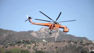 Noozhawk  Gibraltar Fire AirCranes Fighting Santa Barbara Fire [upl. by Leveroni]