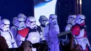 Star Wars ceremony  Galeries Lafayette  Paris 4 november 2015 France [upl. by Kcyred]