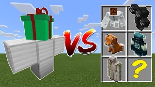 The Gift Golem vs Minecraft Mobs [upl. by Sikes407]