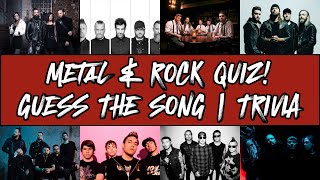 Test Your Metal amp Rock Knowledge Now Quiz 16 [upl. by Myrna]