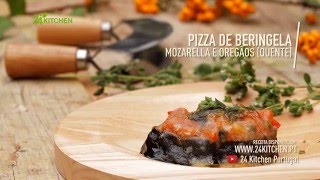 OS SEGREDOS DA TIA CÁTIA  PIZZA DE BERINGELA COM TOMATE MOZZARELLA E OREGÃOS [upl. by Dena]