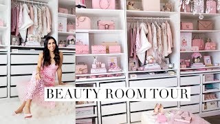 UPDATED BEAUTY ROOM TOUR SLMissGlam💕 [upl. by Goerke]