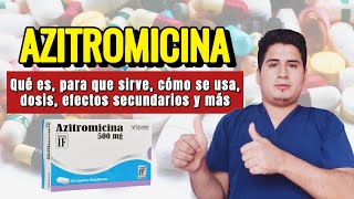 Azitromicina para que sirve dosis beneficios y contraindicaciones 👨‍⚕️ Consultorio Médico [upl. by Adlog705]