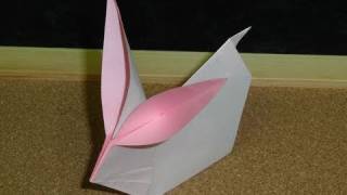 Daily Origami 055  Bunny Rabbit [upl. by Enileuqkcaj]