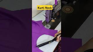 Kurti Neck stiching kurte ka gla  suit ki silai youtubeshorts fashion shortsvideo shorts [upl. by Donelu]