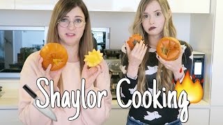 Really Bad Cooking with Sharla amp Taylor  Pumpkin Pudding [upl. by Ahs100]