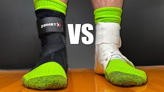 Zamst A1 Ankle Brace Vs Traditional Lace Up Ankle Braces [upl. by Lhamaj]